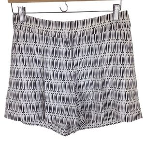 Ann Taylor High Waisted Geometric Pattern Shorts Size 0 NEW